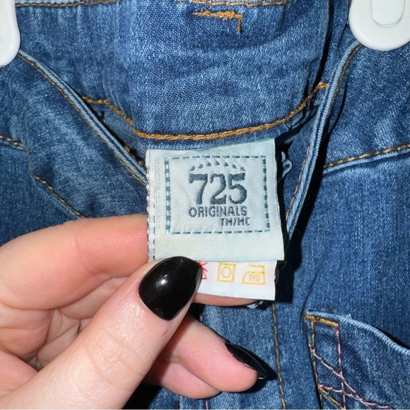 Women’s 725 Original Y2K Cropped Ankle Low Rise Oink Stitch Denim Jeans Size: 13 - Picture 6 of 16